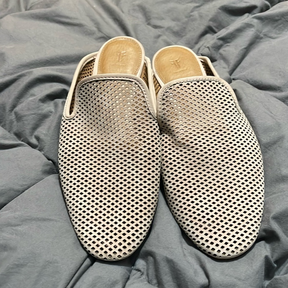 Frye slip on mules GUC size 9